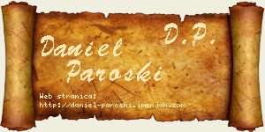 Daniel Paroški vizit kartica